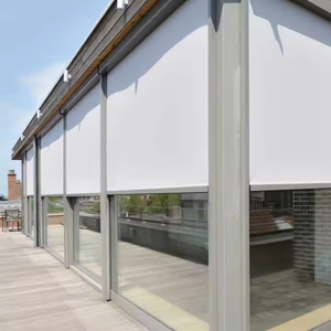 Persianas Enrollables para Exteriores Resistentes al Viento, Cortinas Motorizadas con Cremallera Reutilizables, Impermeables, Opacas para Patio - Product Image 4