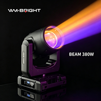 Projecteur de scène à tête mobile 380W Prism King Multi Prism Beam Spot avec DMX512 et LED blanc + 13 couleurs pour discothèques, DJ et événements de mariage