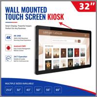 Écran d'affichage numérique mural LCD pour publicité, affichage de menu commercial intérieur, Android WiFi CMS, pour la vente au détail et la restauration