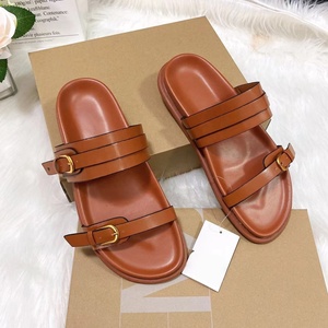 <span class=keywords><strong>Sandali</strong></span> piatti slip-on da <span class=keywords><strong>donna</strong></span> YESTEEM, infradito neri e <span class=keywords><strong>marroni</strong></span>, ciabatte da esterno con suola in gomma per la primavera, l'estate e l'autunno. - Product Image 3