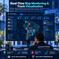 Sistem Patroli GPS 4G Real-Time IP68 Tahan Banting dengan Pemindai Kartu NFC & Kode QR, Pengenal Wajah Android, dan Tombol SOS