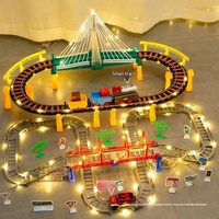 Train électrique à grande vitesse pour enfants, jouet avec piste, échelle 1:5, en plastique, pour garçons de 0 à 24 mois, piles alcalines AA