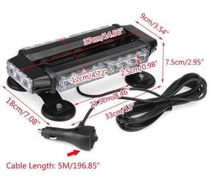 15 " - 38" Coche Led Luz estroboscópica Techo superior Baliza Luz Flash Advertencia DE SEGURIDAD Intermitente Emergencia Camiones Remolque Luces De - Product Image 3