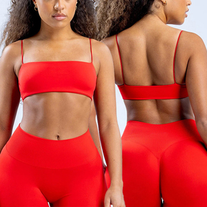 Nuovi Set eleganti da palestra traspiranti <span class=keywords><strong>Sexy</strong></span> da allenamento per il Fitness da donna 3 pezzi Set da Yoga tute sportive senza soluzione di continuità - Product Image 2