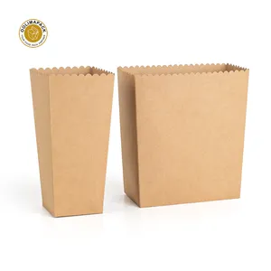 Caja de palomitas de maíz desechable al por mayor OOLIMA, caja de palomitas de papel impresa personalizada a la moda