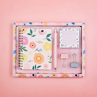 Kit de papelería para niños y niñas, suministros escolares con Cuaderno, notas adhesivas, Clips para bolígrafos