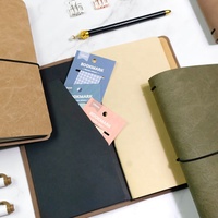 Carnets de notes professionnels personnalisés de haute qualité avec couverture en cuir PU et fermeture élastique