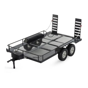 <span class=keywords><strong>Kit</strong></span> de remorque à double essieu en métal pour camion <span class=keywords><strong>RC</strong></span> 1/10 Axial SCX10 TRX4 TRX6 Redcat GEN8 RGT 86100 SMT <span class=keywords><strong>Tamiya</strong></span> CC01 - Product Image 1