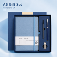 Carnet de notes de luxe en cuir avec reliure rigide, personnalisable pour entreprise, avec stylo et coffret cadeau USB