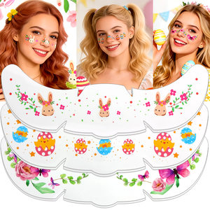 <span class=keywords><strong>Tatuaggi</strong></span> Temporanei Personalizzati Impermeabili per Donne e Ragazze, Glitter Metallici Dorati per Viso e Corpo - Product Image 2