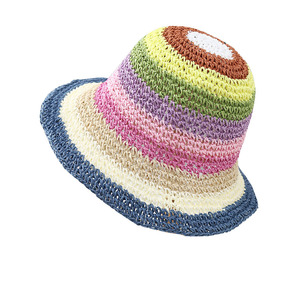 Bán buôn Crochet đan Beanie Mens tay làm rơi miễn phí Crochet mô hình xô mũ - Product Image 4