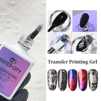 Vernis Gel UV 3D Transfert Effet Feuille 15ml Non Toxique Écologique Longue Durée pour Salon & Usage Personnel Design Français en Bouteille