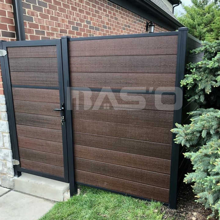 Outdoor Wood Plastic Composite Wpc Decorative Garden Fencing Trellis Garden Fence6*8ft