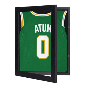 Wholesale 16x20 <strong>in</strong> Black MDF Jersey Display <strong>Frame</strong> Photo <strong>Frame</strong> Cases Shadow Box <strong>Frame</strong> for Your Jersey Uniform T-<strong>shirt</strong> - Product Image 1