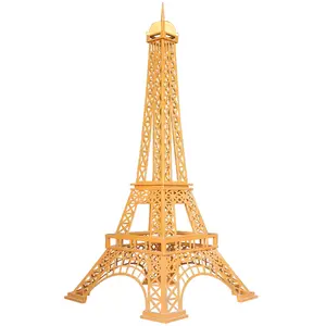 دعائم برج ايفل باريسي بشكل خاص زينة عيد الميلاد اكسسورات خارجية معدنية مصقولة دعائم الزفاف حسب الطلب