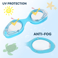 XIALE Logo personnalisé enfants lunettes de natation réglable Anti-buée Protection UV étanche large Vision pour jeunes garçons filles piscine amusant
