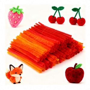 Kit de Manualidades DIY, Material de Limpiapipas de Terciopelo para Proyectos Educativos Creativos, Creaciones de Flores con Limpiapipas Decorativos - Product Image 3