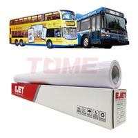 Rollo de Papel de PVC para Plotter de Corte de 0.5mm de Fábrica China, Rollo de Vinilo Autoadhesivo de 50 Metros de Longitud para Impresión Digital