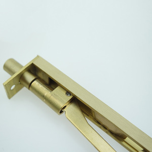 Échantillon d'insert dissimulé en cuivre B005, en forme de F pour portes et fenêtres, or mat, style rétro 32 pouces - Product Image 5