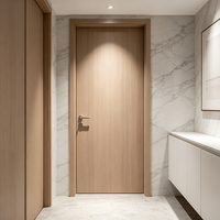 Porte d'entrée en bois contemporaine, surface stratifiée, résistante au déformage, sécurisée, faible entretien, conforme CE, pour les entrepreneurs