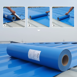 Membrane imperméable autocollante de 1,5 mm pour <span class=keywords><strong>toiture</strong></span> métallique, isolation thermique, rouleau de bitume en aluminium pour structure en acier, entrepôt - Product Image 1