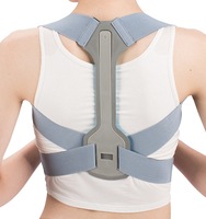 Ceinture de soutien lombaire rembourrée réglable de haute qualité, correcteur de posture noir