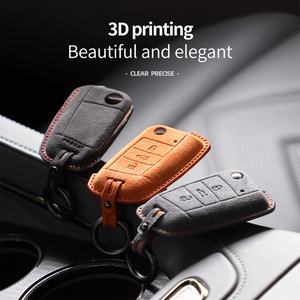   Funda para llave de coche, juego completo de llaves para Sagitar, Touareg X, <span class=keywords><strong>Bora</strong></span>, Touareg, Lavida, Exploring, Yue, Maiteng, con hebilla de piel abatible - Product Image 5