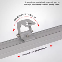 Lampe murale LED, AC 220V, IP65, étanche, bande lumineuse longue pour la publicité extérieure des bâtiments