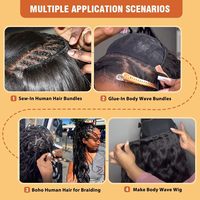 Lots de Cheveux Humains Brésiliens Grade 10A en Gros, Ondulés et Bouclés, Cheveux Vierges, Sans Perte ni Enchevêtrement, Extensions