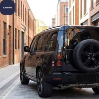 Antenne de voiture en acier inoxydable de 130 cm de long, support de montage rotatif à 360°, sans perçage, décorative/fonctionnelle, pour Jeep