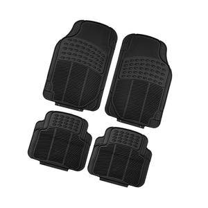 4 pièces de haute qualité universelles 3d PVC plastique tpe matériel imperméable tapis de voiture revêtement de sol ensemble de tapis - Product Image 1
