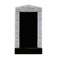 Granite noir absolu de Chine, pierre tombale moderne pour cimetière, dalles de pierre tombale, conception de tombe