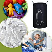 Corbeille à linge pliable pour le recyclage des vêtements et le dépôt des bouteilles, idéale pour le salon, la chambre et la salle de bain