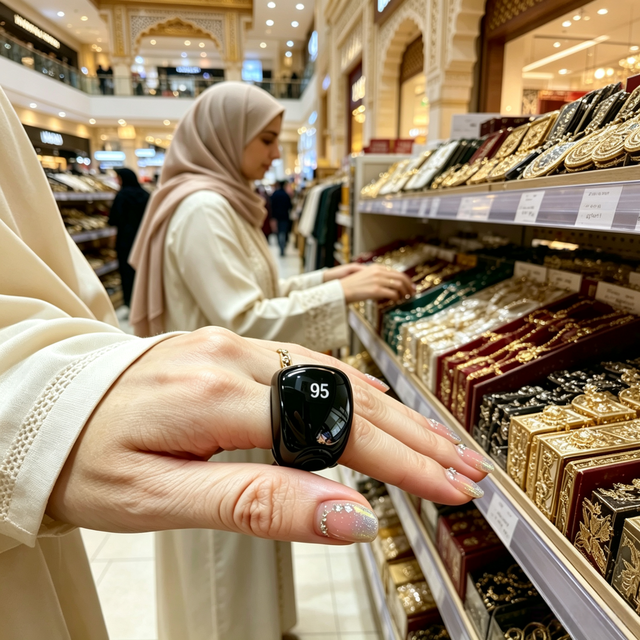 2026 Equantu Smart tqasbih ring Eid Gift Intelligent Muslim Prayers App Control Electronic Zikr Tally Counting