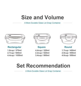 Thời trang mới ăn trưa hộp thực phẩm lưu trữ thủy tinh nắp container với silicon tay áo - Product Image 2