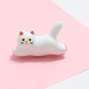Aimant de réfrigérateur chat mignon, aimant créatif en résine, accessoires décoratifs DIY stéréo, grand autocollant magnétique chat - Product Image 5