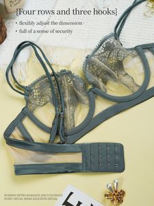 Customize Lingerie Women Sexy Lace Push-Up <b>Bra</b> Underwire Floral Pattern Thin <b>Bra</b> in Stock <b>Transparent</b> <b>Bra</b> - Product Image 6