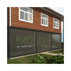 Custom Motorized Outdoor Roller <strong>Blinds</strong> Electronic Window <strong>Shades</strong> Balcony Curtains <strong>Shutters</strong> with Zip Track Screen - Product Image 2