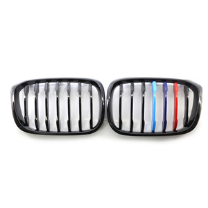 Parrilla M tricolor de una sola línea en negro brillante para BMW X3 X4 G01 G08 51138469959 para actualización o reequipamiento. - Product Image 1