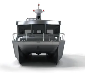 2023 catamarano di alta qualità 11.6m cabina barca da lavoro in alluminio