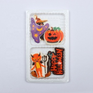Décorations comestibles pour gâteaux d'<span class=keywords><strong>Halloween</strong></span>, glaçage sucré fantôme citrouille, <span class=keywords><strong>décoration</strong></span> effrayante pour les fournitures de pâtisserie de fête - Product Image 3
