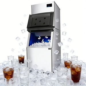 Machine à glaçons commerciale 220V |   Machine à glaçons en acier inoxydable de 45 kg de capacité pour restaurant et bar - Product Image 5