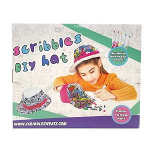 Decorare il tuo berretto divertente scarabocchi giocattoli fai da te per bambini ragazze che colorano sul tuo cappello - Product Image 1