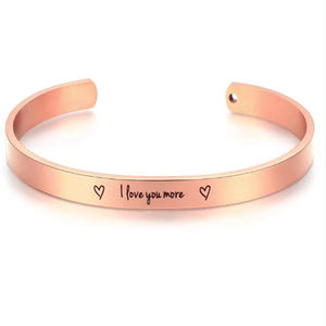 Avoir du <span class=keywords><strong>courage</strong></span> rester fort énergie foi inspirant manchette bracelet en acier inoxydable os frêne bracelet - Product Image 4