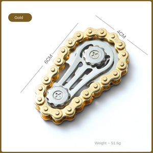 Giocattoli Originali e Peculi, Giroscopio a Catena Metallica per Dita, Giocattolo Antistress MTWJ-007 per Giovani - Product Image 6