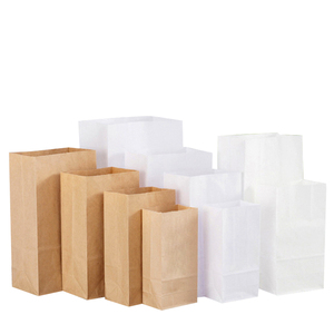 Bread Cake Hot <strong>Dog</strong> Hamburger French Fries Oil Proof Folding Kraft Paper Shopping Bag for Fast Food Take Away Custom Logo - Product Image 5