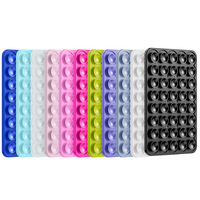 Support de téléphone portable de luxe flexible avec fonction mains libres Porte-ventouses en silicone adhésif double face antidérapant personnalisé