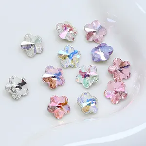 10mm K9 Fancy Stone Flower Rhinestones Wholesale Pointed Back crystal Beads for Jewelry Nail Art Garments Shoes diy Accessories