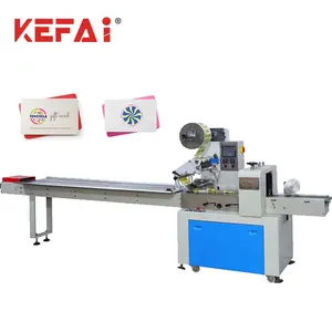 KEFAI sertifikat CE paket otomatis bungkus aliran mesin pembungkus kemasan kartu mesin kemasan kartu untuk memori
