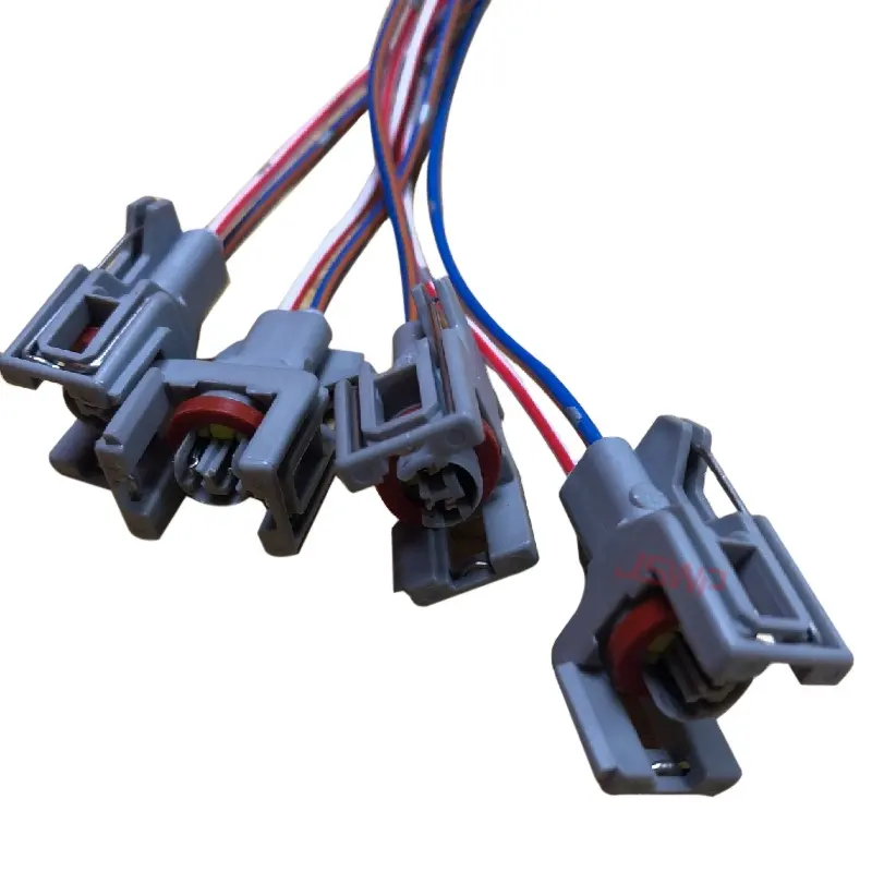 Piezas JCB, conector automotriz impermeable, inyector de combustible diésel de 2 cables, enchufe de riel de combustible para excavadora JCB, cable de piezas